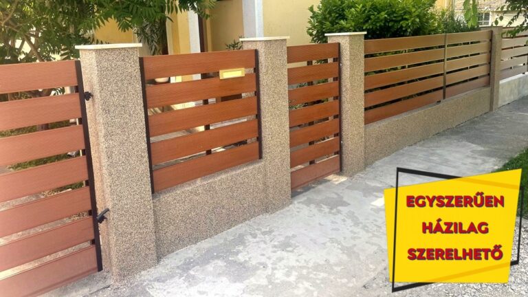 KÉSZFA festett fa kerítés elem az XXL kerítés kínálatában